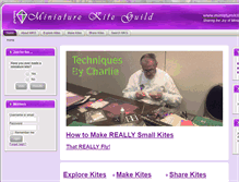 Tablet Screenshot of miniaturekiteguild.org
